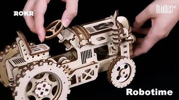 DIY Gear Drive Tractor Building Blocks Toy - GearBest.com