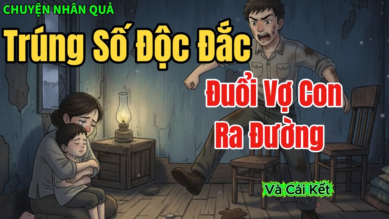 Trúng Số Độc Đắc, Liền Đuổi Vợ Con Ra Đường Giữa Đêm Mưa Và Cái Kết! | Chuyện Nhân Quả
