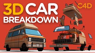 3D Car Breakdown - C4D Tutorial