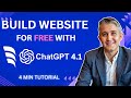 Build a FREE Website with ChatGPT 4.1 and Windsurf in 4 Minutes