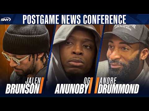 Jalen Brunson, OG Anunoby, Andre Drummond talk as Knicks fall to 0-3 with loss to Magic