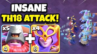 Thrower Got NERFED.. But This Attack Is Still OP🤯 | th18 ground attack strategy 2026 clash of clans screenshot 5
