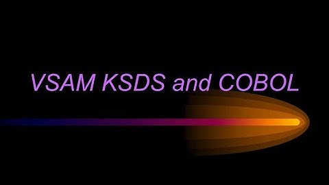 Using VSAM with the MVT Cobol compiler of MVS 3.8 - M173