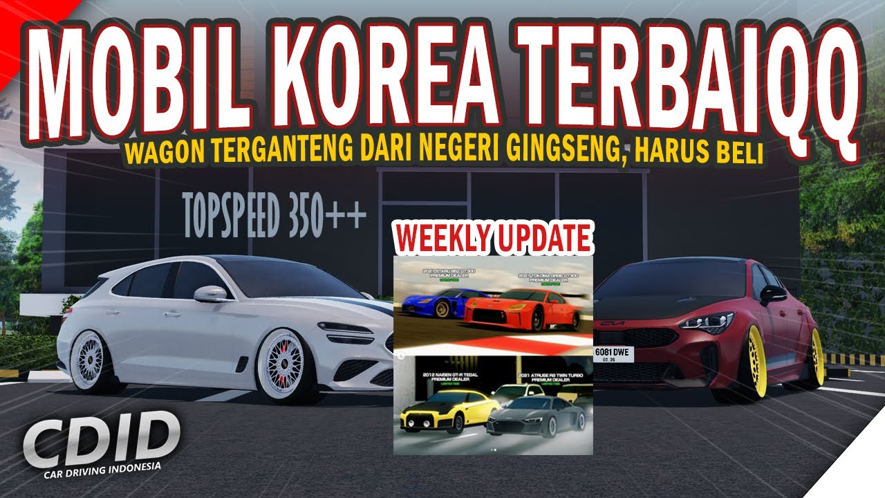 Player Wajib Lihat! Mobil Korea Weekly Drop Ini Ganteng + Kencang Banget!🤯 | CDID UPDATE ROBLOX V2.3