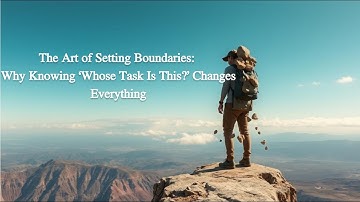 The Art of Setting Boundaries: Why Knowing ‘Whose Task Is This?’ Changes Everything