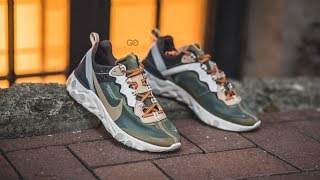 Undercover x Nike Element 87 "Green Mist": Review & On-Feet - YouTube