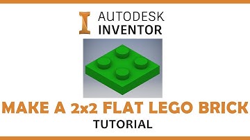 Autodesk Inventor Tutorial - 2x2 platte Lego-grondplaat