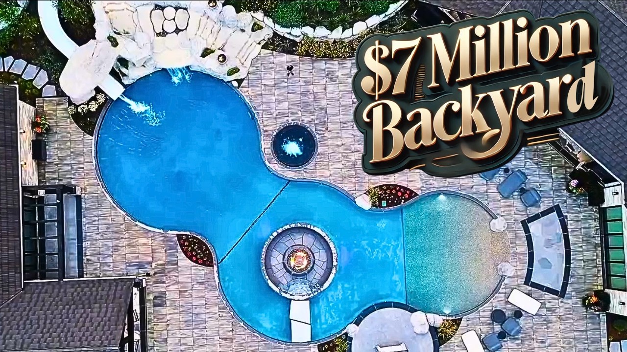 This ⁠$7,000,000 Backyard Has a Waterpark?! (INSANE Resort Style Pool ...