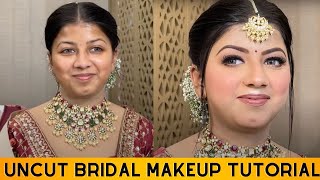 UNCUT GLOSSY BRIDAL Makeup  @Sakshi Gupta Makeup Studio & Academy in simple steps