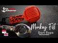 Easy Paracord Tutorial - How To Make Cara Membuat Monkey Fist Dart Rope Panic Snap Microcord Stitch