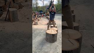 Big oak smashing.   #firewood #fiskars  #cardio #outdoorwork