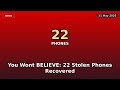 You Won't BELIEVE: 22 Stolen Phones Recovered via Social Media Ad!!