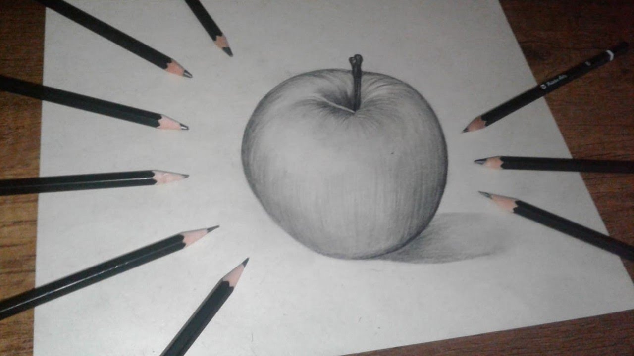 Como Dibujar una MANZANA Realista | How to Draw a Realistic APPLE - thptnganamst.edu.vn