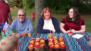 Fall Happy Birthday Party: Grandpa, Sandy, and Michael B. 2021