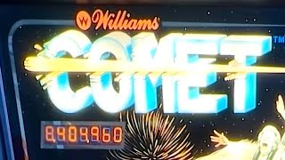 1985 Williams Comet Pinball Demo 8,404,960 #pinball #expert 