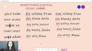 Canli Almanca Dersleri̇m 6 - Adjektivdeklination - Sıfat Çekimi A2-B1
