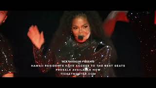 Janet Jackson Together Again Live in Hawaii - Pre-Sale Tickets Available Now