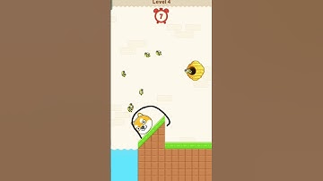 save the dog level 4 with 3 stars #shorts#savethedoge#viral#trending#2024viralvideo