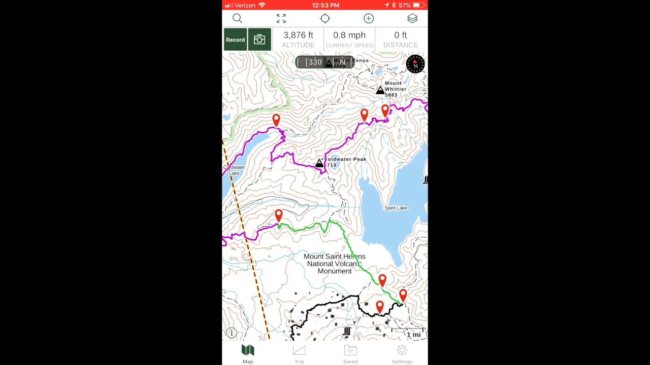 Installing GPS Tracks into GAIA App on iPhone Smartphone ...