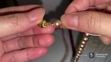 CÁCH XÂU VÒNG NGỌC TRAI VỚI CHỐT VẶN