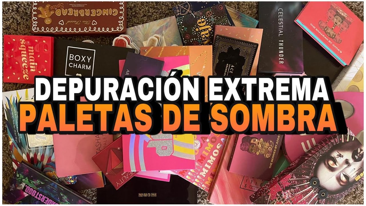 COLECCIÓN DE PALETAS DE SOMBRAS Y DEPURACIÓN EXTREMA