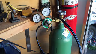 Propane Oxygen Brazing Setup