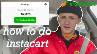 How to do instacart | batch tutorial |