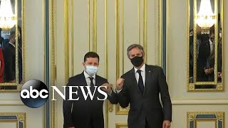 Blinken meets with Ukraine's president, denounces Russia’s 'aggressive' actions