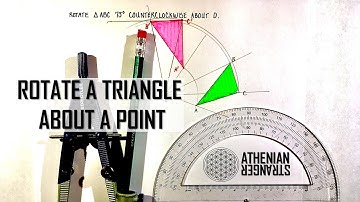 Rotate a Triangle about a Point (Geometry)