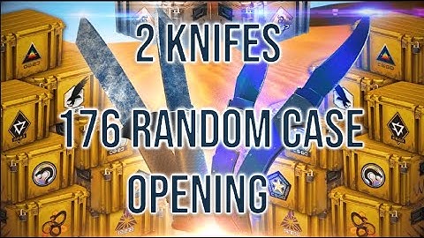 OPENING 176 RANDOM CS2 CASES (DOUBLE KNIFE UNBOX)
