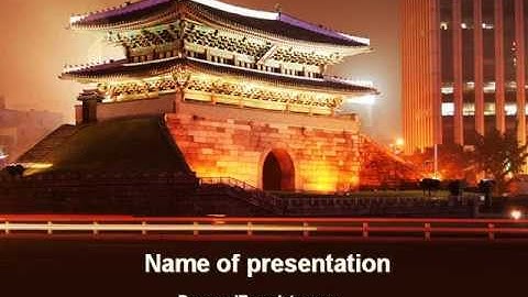 Modern China Night PowerPoint Template by PoweredTemplate.com