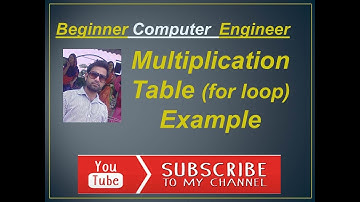 Multiplication Table Up to 10 in C | For Loop | Programming in C