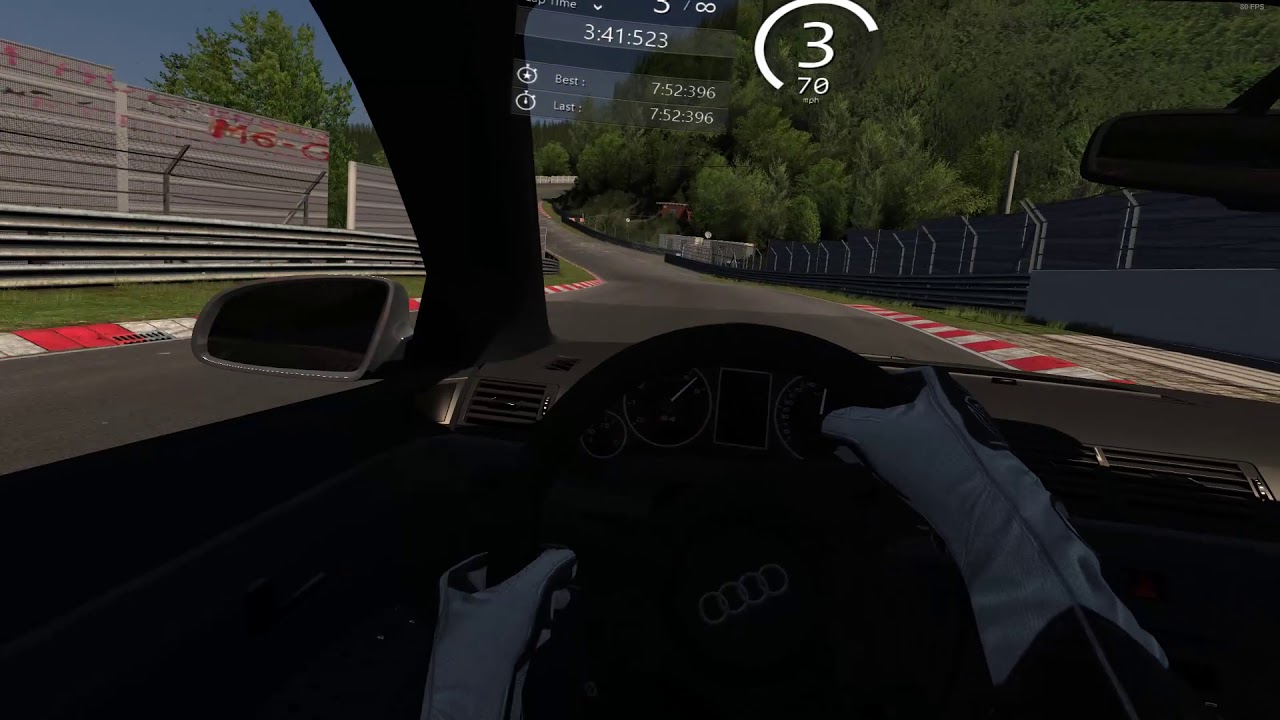 vr pc assetto corsa nürburgring nordschleife tourist audi s4 b6