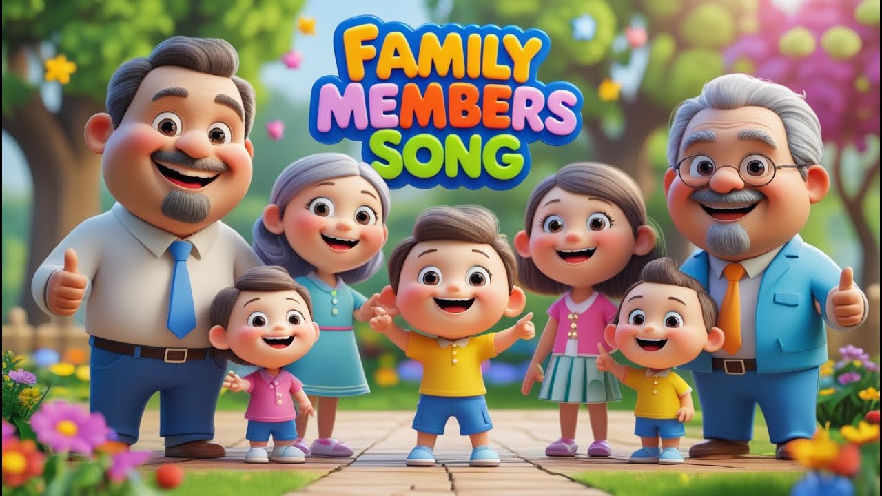 Family Members Song for Kids | Learn Family Names with Fun Rhyme - YouTube