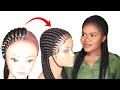 DIY Ghana Braided Wig Using Expression Braid Extension - No Closure Wig