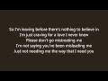 Passenger  the way that i need you lyrics