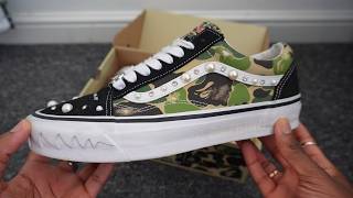 I Made Pearlized Vans x BAPE Old Skool Customs