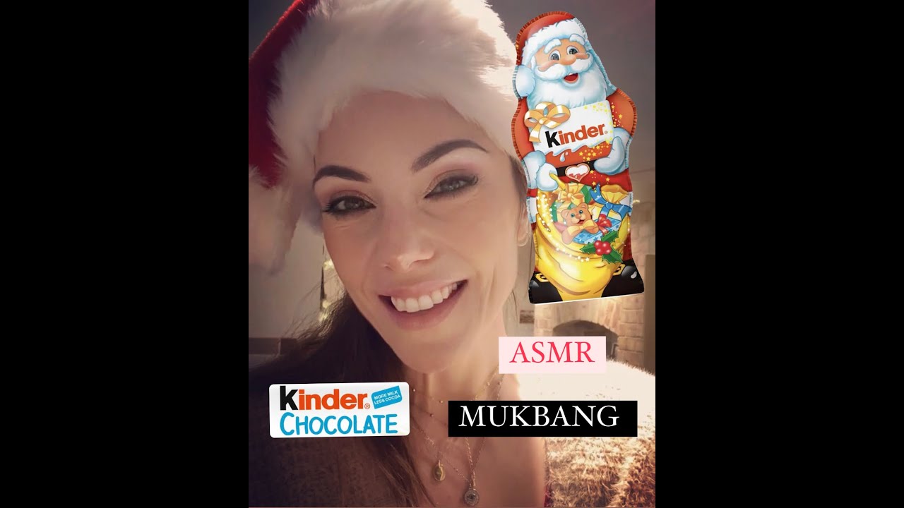 eating-kinder-chocolate-santa-asmr-mukbang-eating-sounds
