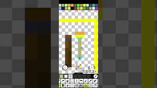 Making a Minecraft texture pack: TORCH #minecraft pixelart #ahorts
