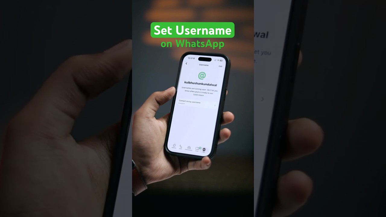How to set Username in WhatsApp in iPhone & Android 🔥 #WhatsApp New Update