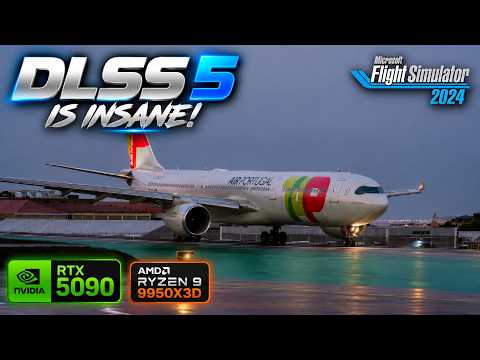 DLSS 5 | Aerosoft A330neo First Officer Landing in Lisbon | RTX 5090 + 9950X3D | MSFS 2024