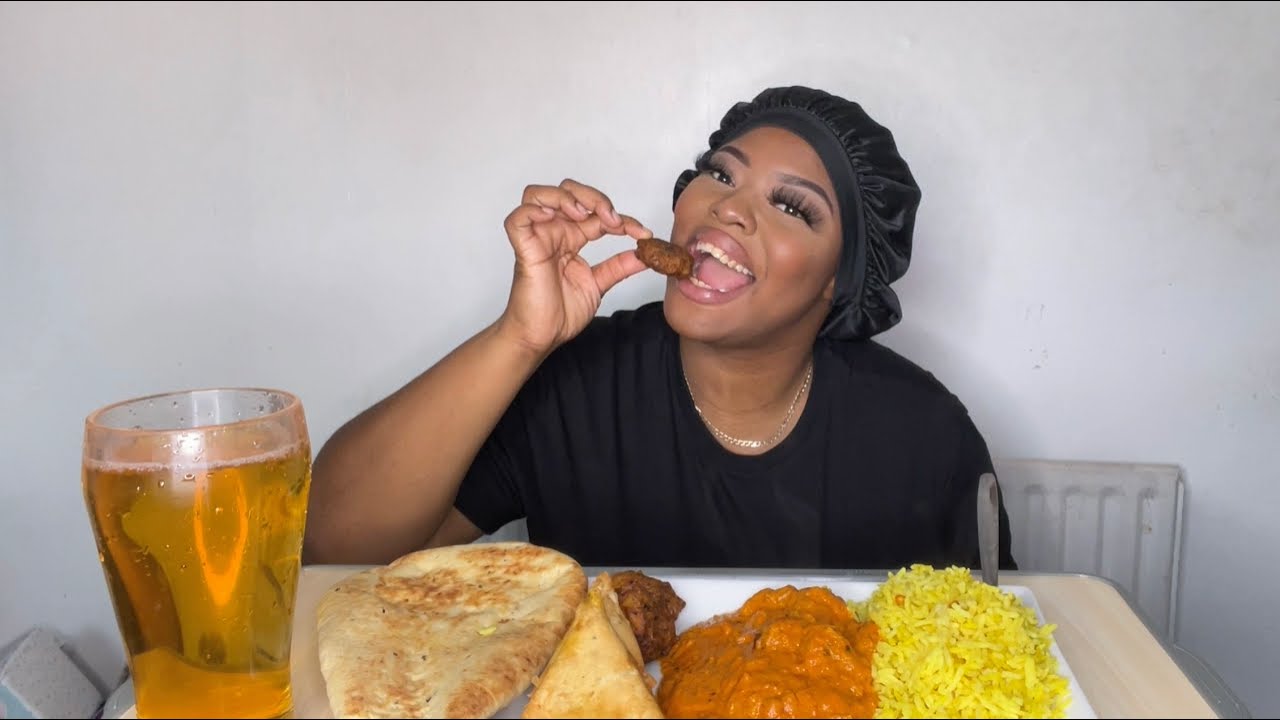 INDIAN FOOD MUKBANG | UK | CHICKEN TIKKA MASALA | SMACKING SOUNDS