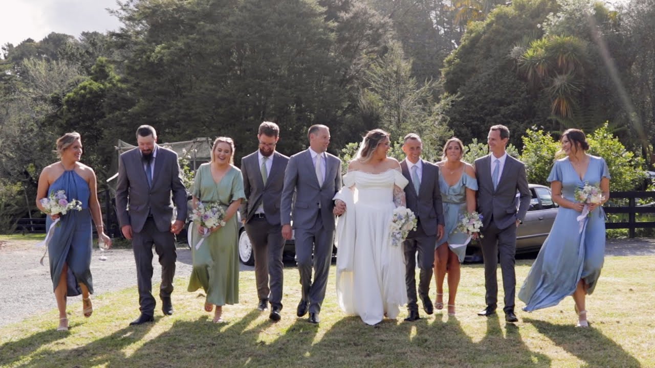 Charlotte and Alan's West Auckland country Wedding Film - New Zealand Wedding