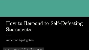 How to Respond to Self-Defeating Statements