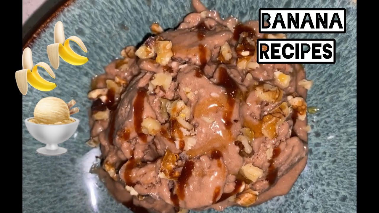 Chocolate Banana Icecream & Banana Fig Pudding || Yoga Beginners || Food & Fitness Ep.20