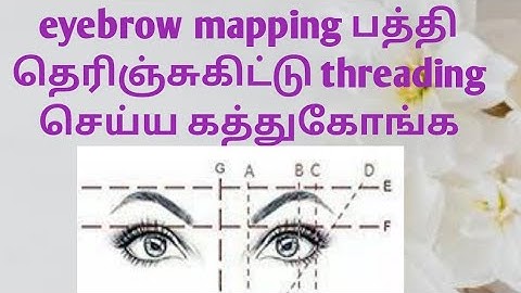 professional Eyebrow threading tutorial tamil | perfect guideline for begginers eyebrow threading |