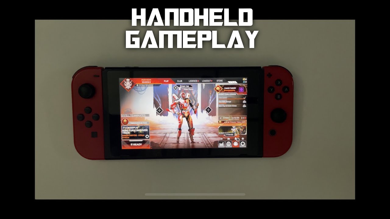 Apex Legends Nintendo Switch Handheld Gameplay / Pro Controller