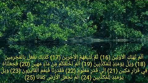 سورة المرسلات برواية ورش عن نافع المقرئ خليل ديدي. 🤲🤲🤲