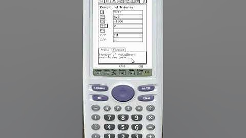 Finance - compound interest on the Casio Classpad 330