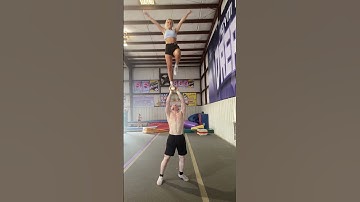 Back handspring up 💪💪 #shorts #cheer #stunts